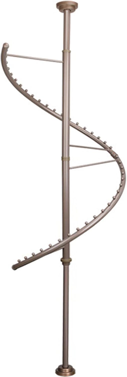 Spiral Rotating Clothing Rack 360° Heavy Duty Garment Rack Standing Metal Sturdy Freestanding Hanger for Wardrobe Storage, Bedrooms, Clothing Shops and Dormitories