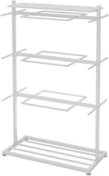 Modern Clothing Store Garment Rack,Commercial Grade Clothes Retail Display Racks,Multipurpose Slippers Socks Underwear Shorts Accessories Storage Shelves,Boutique Organizer(White 80x40x135CM)