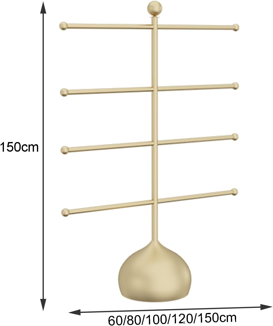 Clothes Rail Garment Rack Floor-Standing Underwear Display Stands， Underwear Shorts Nakajima Shelf, Clothes Retail Organizer Rack, for Stores, Boutiques(White,80x150cm)