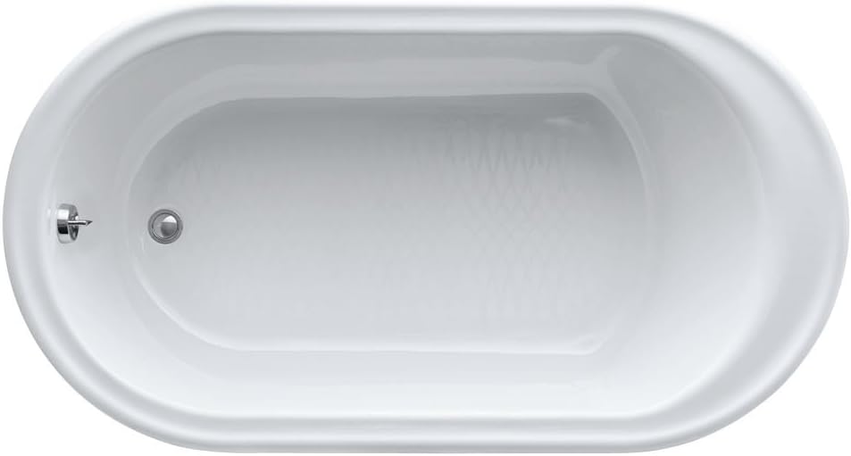 Kohler K-710-W-0 Freestanding Historic Clawfoot Bathtub White