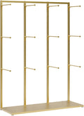 Metals Underwear Display Rack Stand,Freestanding Clothing Store Boutiques Retail Lingerie Garment Rack Coat Rack Stand,Commercial Shelves,for Socks Bra Panties Scarves Storage(Gold,L100cm/39.3in)