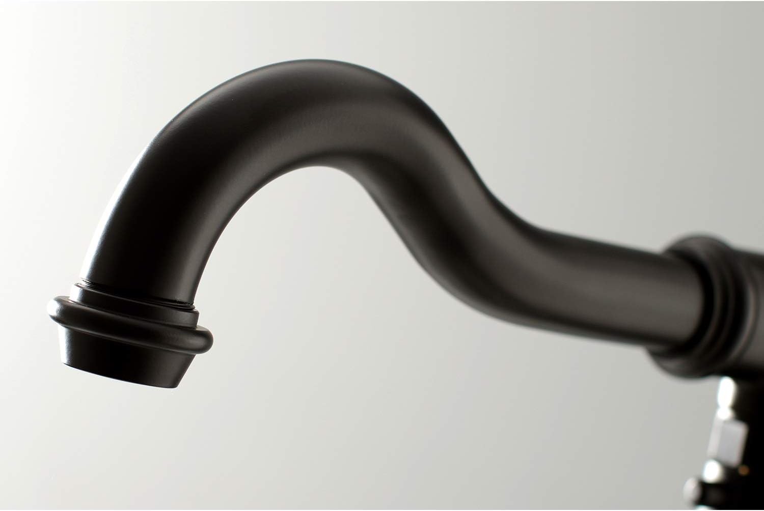 Kingston Brass KS7130ABL English Country Freestanding Tub Faucet with Hand Shower, Matte Black