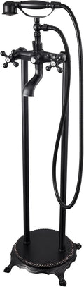 VEVOR Clawfoot Bathtub Faucet, Freestanding Tub Faucets with Handheld Shower, Vintage Oil-Rubbed Bronze Tub Filler Faucet Shower Kit with 360° Rotation Spout & 59-inch Long Hose for Bathtubs
