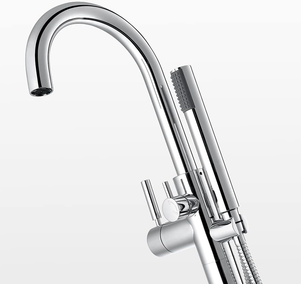 OVE Decors Kanti Free standing bath tub Faucet in Chrome