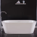 Miseno MNO7132SFSO 71' Free Standing Acrylic Soaking Tub with Center Drain - White