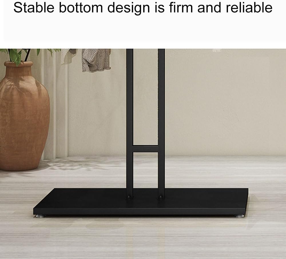 Portable Clothes Rack, Retail Display Clothing Racks, Metal Garment Rack, Simple Heavy Duty Clothes Rack, Freestanding Clothes Drying Rack for Commercial, Home Decor(150cm/59.1in)