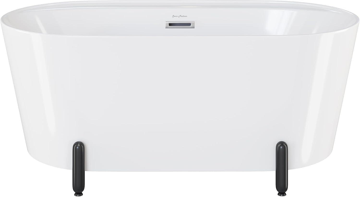 Monaco 59' Freestanding Bathtub with Matte Black Stand