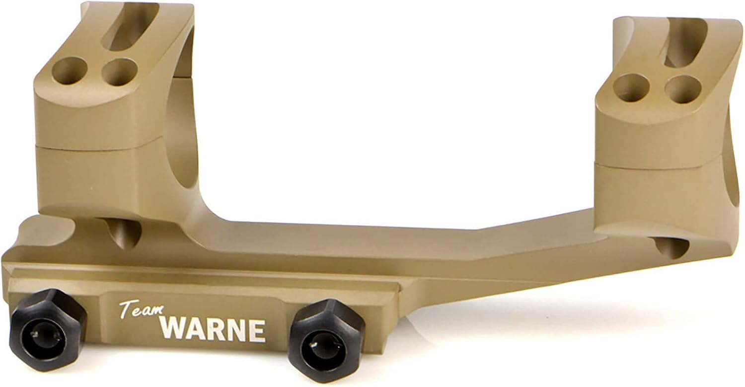 WARNE XSKEL30TW Gen 2, Extended Skeletonized 30mm MSR Mount, 6061 T6 Aluminum, Steel Threaded Inserts, Black | Two-Inch Forward Cantilever, Steel Threaded Inserts, MSR Ideal Height, Fits 34mm Scope Tubes, Lightweight Construction