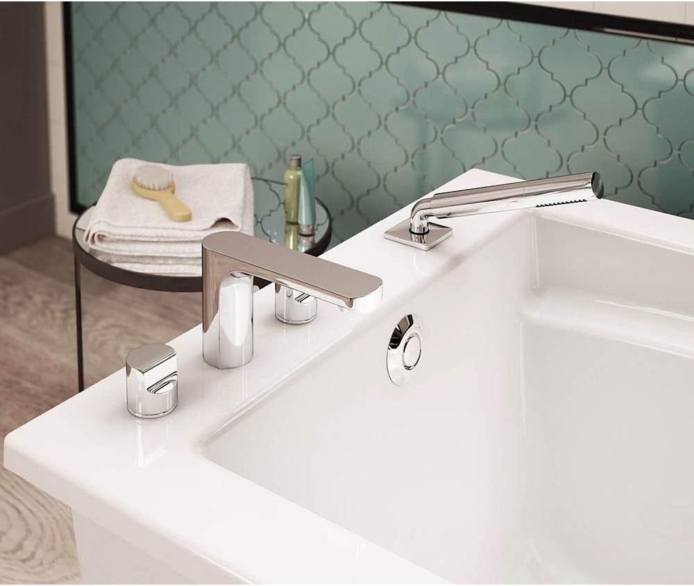 MAAX 105571-000-001 Optik Acrylic Bathtub, 60-in L x 32-in W x 23-in H, White