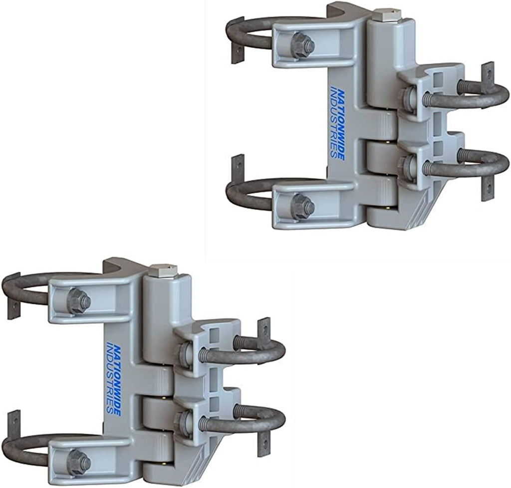 NATIONWIDE Self-Closing Chain Link Hinges (Set of 2), Heavy Duty, for 2-3/8' - 2-7/8' Post and 1-3/8' - 1-5/8' Gate