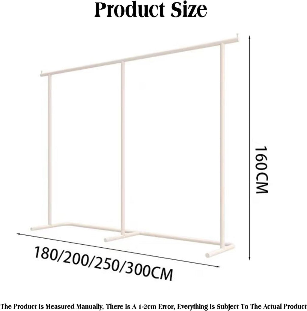 Single Arm Clothes Rack,Freestanding Garment Heavy Duty,Large Load Capacity for Retail And Home Storage(180x160cm)
