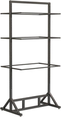 Floor-Standing Underwear Rack, Garment Display Stand, Lingerie Bra Shorts Swimsuit Sock Scarf, Commercial Shelves, Clothing Store Scarf Storage Organizer Rack(Black)