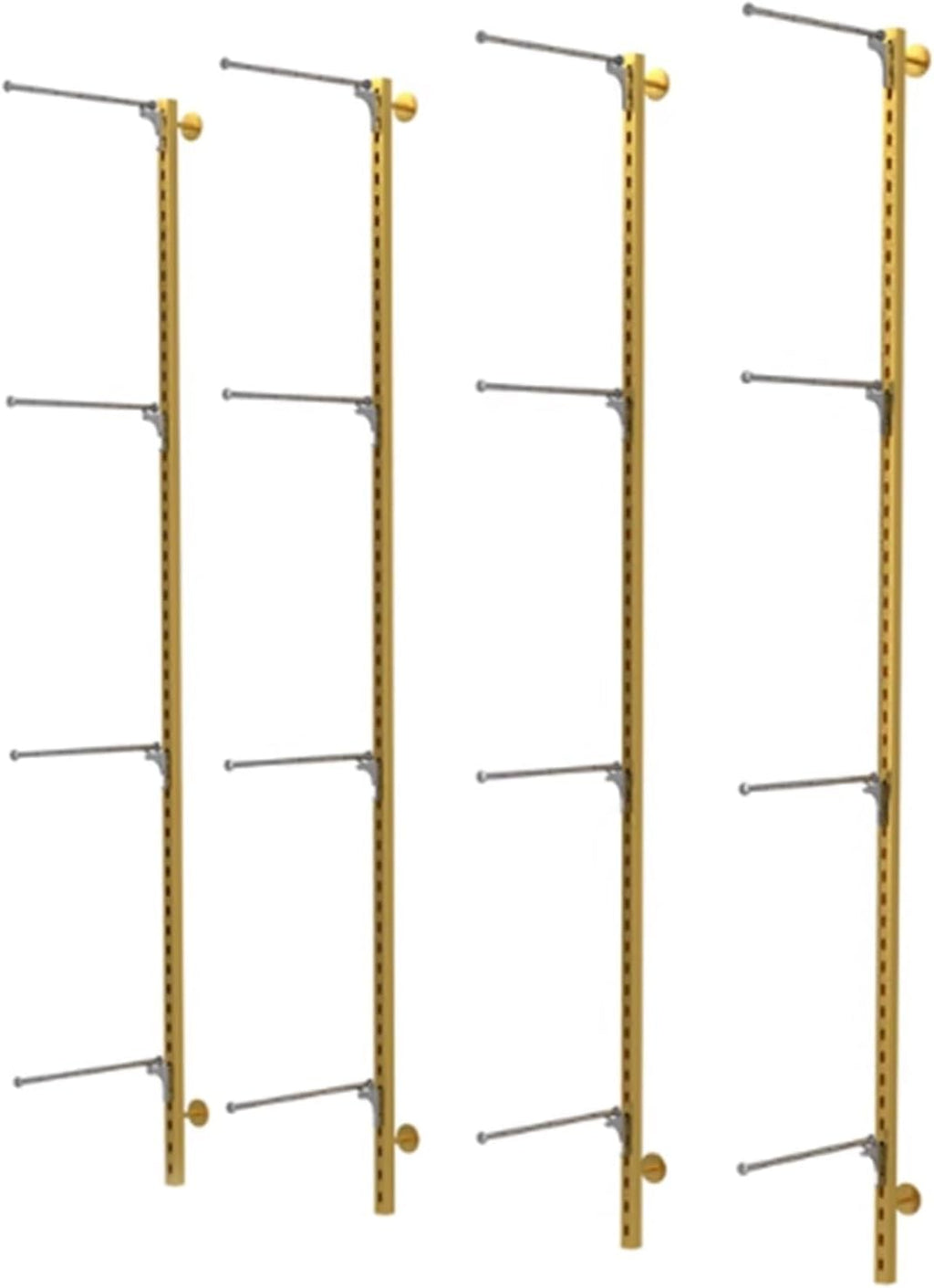 4pcs Underwear Display Stand, Metals, Clothing Lingerie Garment Rack, Commercial Retail Shelves, Wall-Mounted, for Socks Bra Panties Scarves, 120cm/47.2in