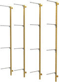 4pcs Underwear Display Stand, Metals, Clothing Lingerie Garment Rack, Commercial Retail Shelves, Wall-Mounted, for Socks Bra Panties Scarves, 120cm/47.2in