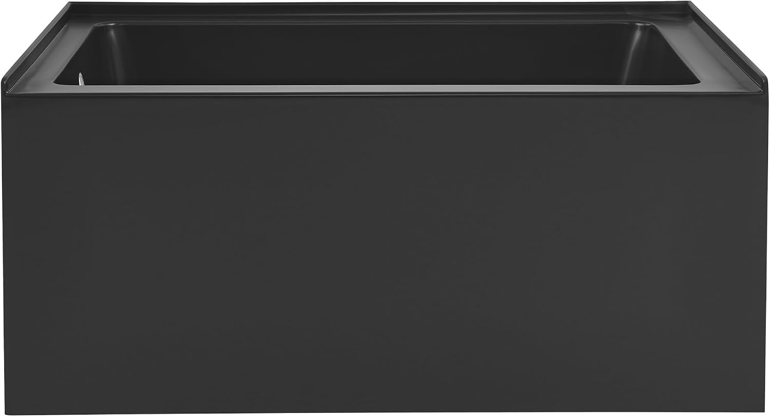Voltaire 48' x 32' Left-Hand Drain Alcove Bathtub with Apron in Matte Black