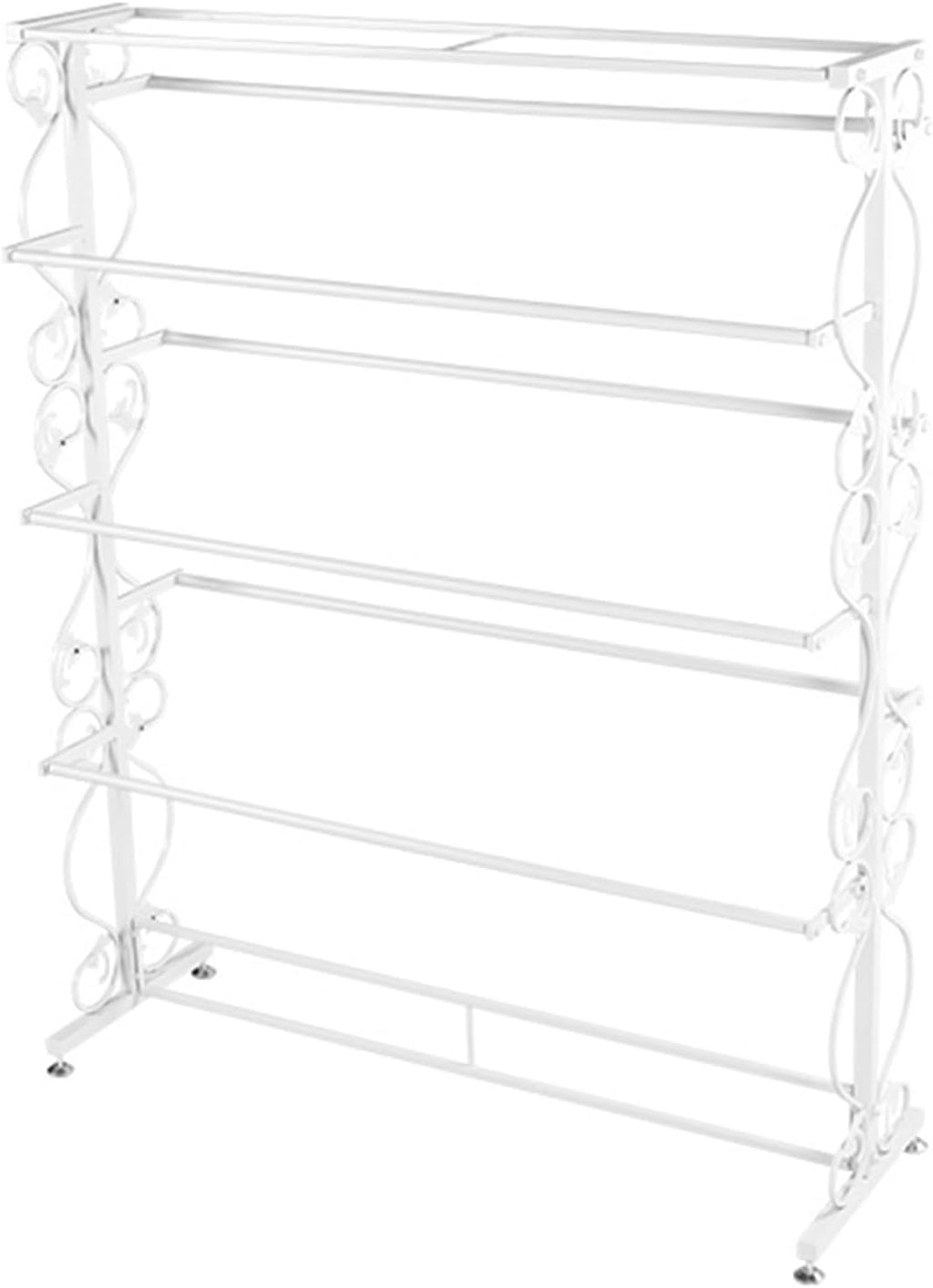 Free Standing Garment Rack Organizer, Commercial Grade Retail Display Racks, Merchandise Socks Underwear Scarf Shorts Slippers Accessories Storage Hanger,White-100x40x150CM