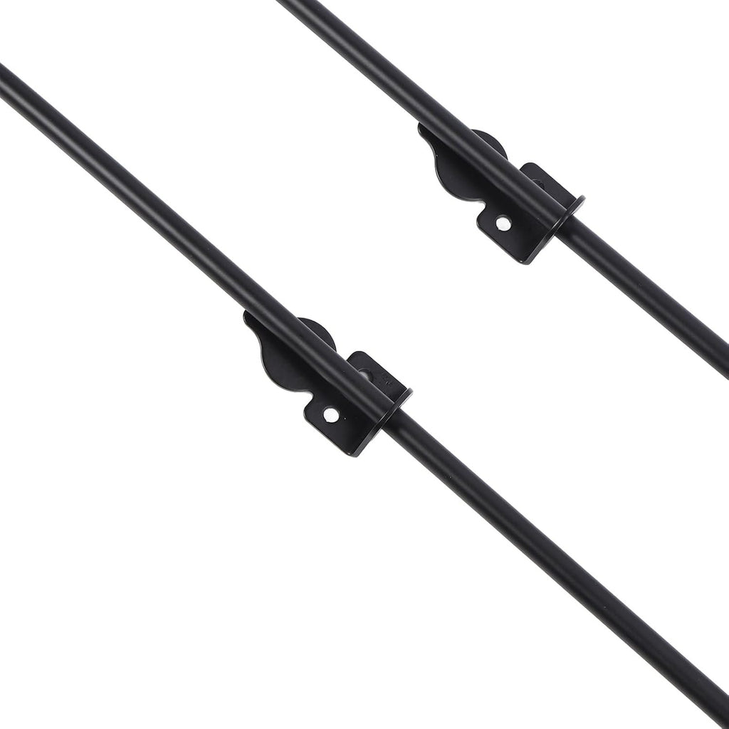 Heavy Duty Cane Bolt Gate Drop Rod, 2 Sets Gate Ground 36 Inch Heavy Duty Drop Rod for Wooden Fences Metal Gates Doors, Easy Installation, Secures Single & Double Doors
