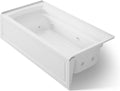 KOHLER K-1124-HR-0 Archer 6-Foot Whirlpool, White