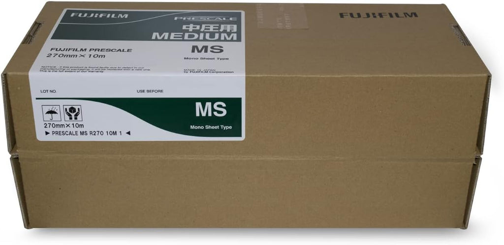 Fujifilm Prescale Medium Pressure (MS) – Surface Pressure Mapping - Pressure Indicating Film - Tactile Sensor - Pressure Range 1,400-7,100 PSI; 32.8 ft x 10.6 in. Film Roll