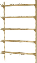 Clothes Rail Garment Rack 5 Tiers Wall Mounted Underwear Store Bra Display Rack, Socks Organizer Display Stand, Metal Storage Rack for Retail Stores/Farmers Markets(Go