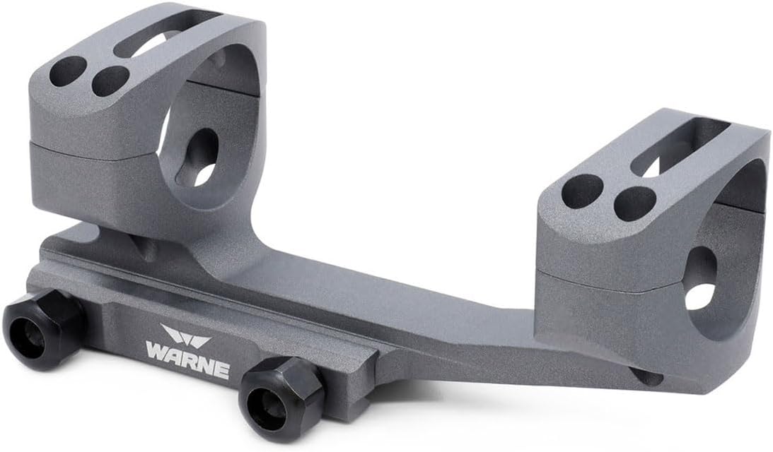 WARNE XSKEL30TW Gen 2, Extended Skeletonized 30mm MSR Mount, 6061 T6 Aluminum, Steel Threaded Inserts, Black | Two-Inch Forward Cantilever, Steel Threaded Inserts, MSR Ideal Height, Fits 34mm Scope Tubes, Lightweight Construction