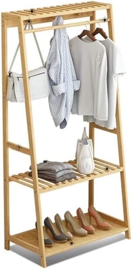 Coat Racks Coat Stands Heavy Duty Adjustable Clothing Rail Garment Clothes Rack Collapsible with Hooks for Shoes Hats Scarves Coat Tree