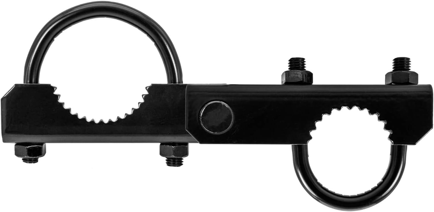 Black Commercial 180° Gate Hinge - Fits 2-3/8' Post & 1-5/8' to 1-7/8' Frame (Case of 10)