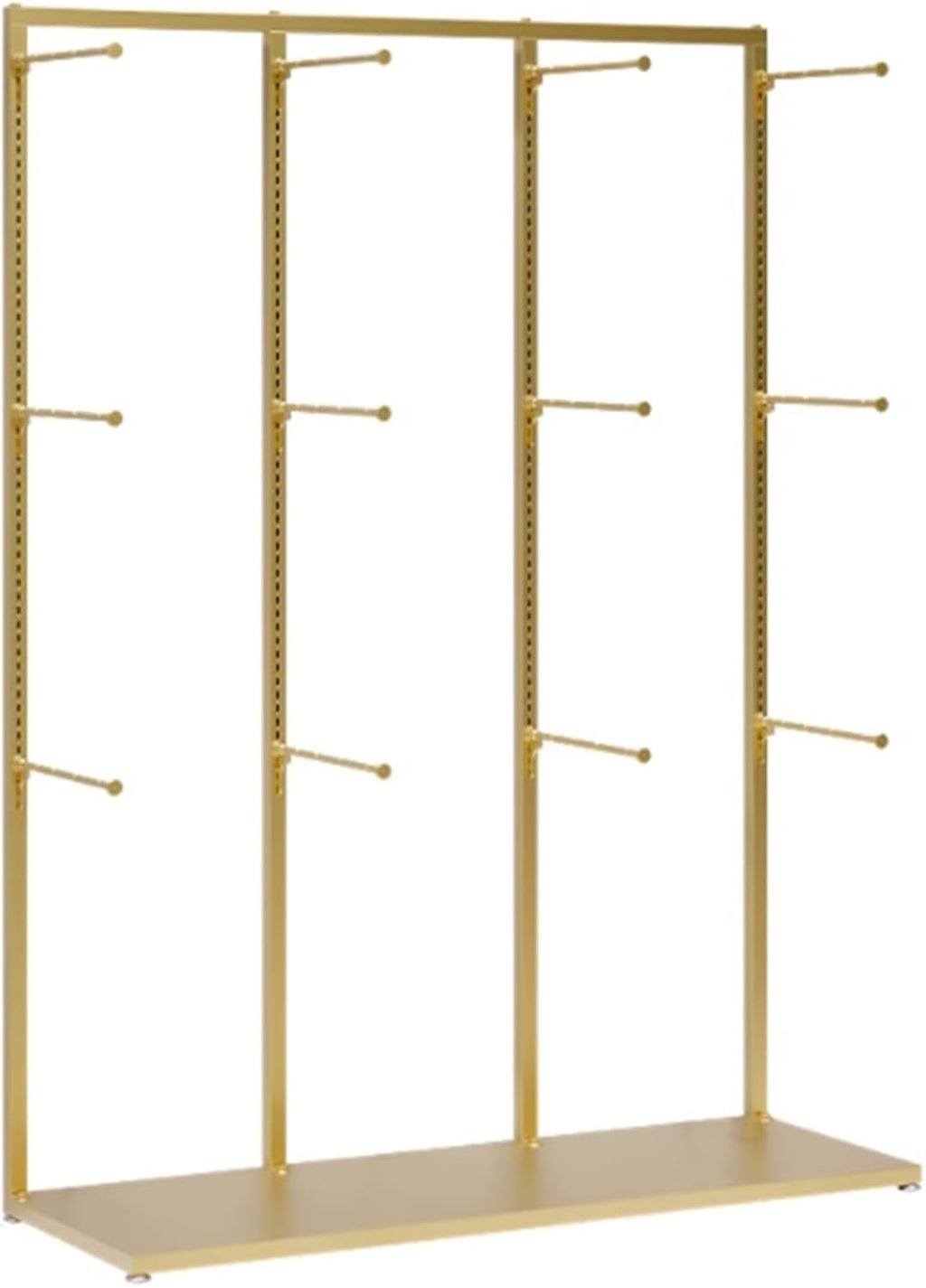 Metals Underwear Display Stand, Clothing Store Boutiques Lingerie Garment Rack, Commercial Retail Shelves, for Lingerie Socks Bra Panties Scarves, 3 Tier(Gold,40 * 100 * 135cm)
