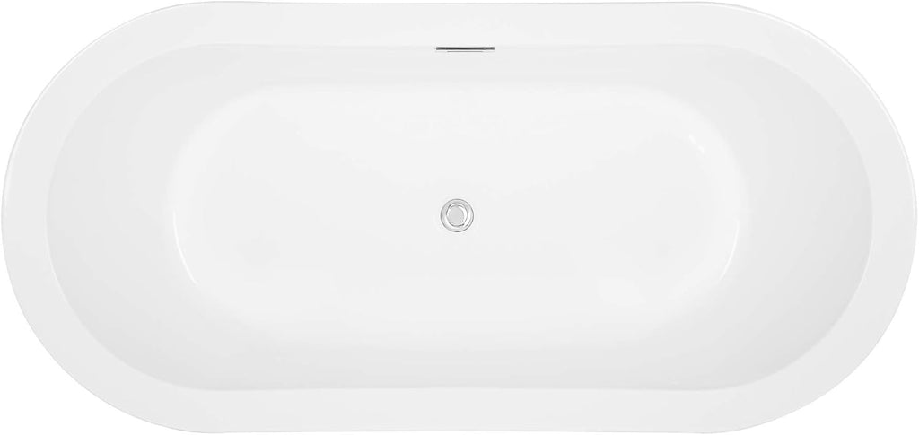 Empava Modern Relaxing Freestanding Bathtubs Acrylic SPA Hot Tubs, White