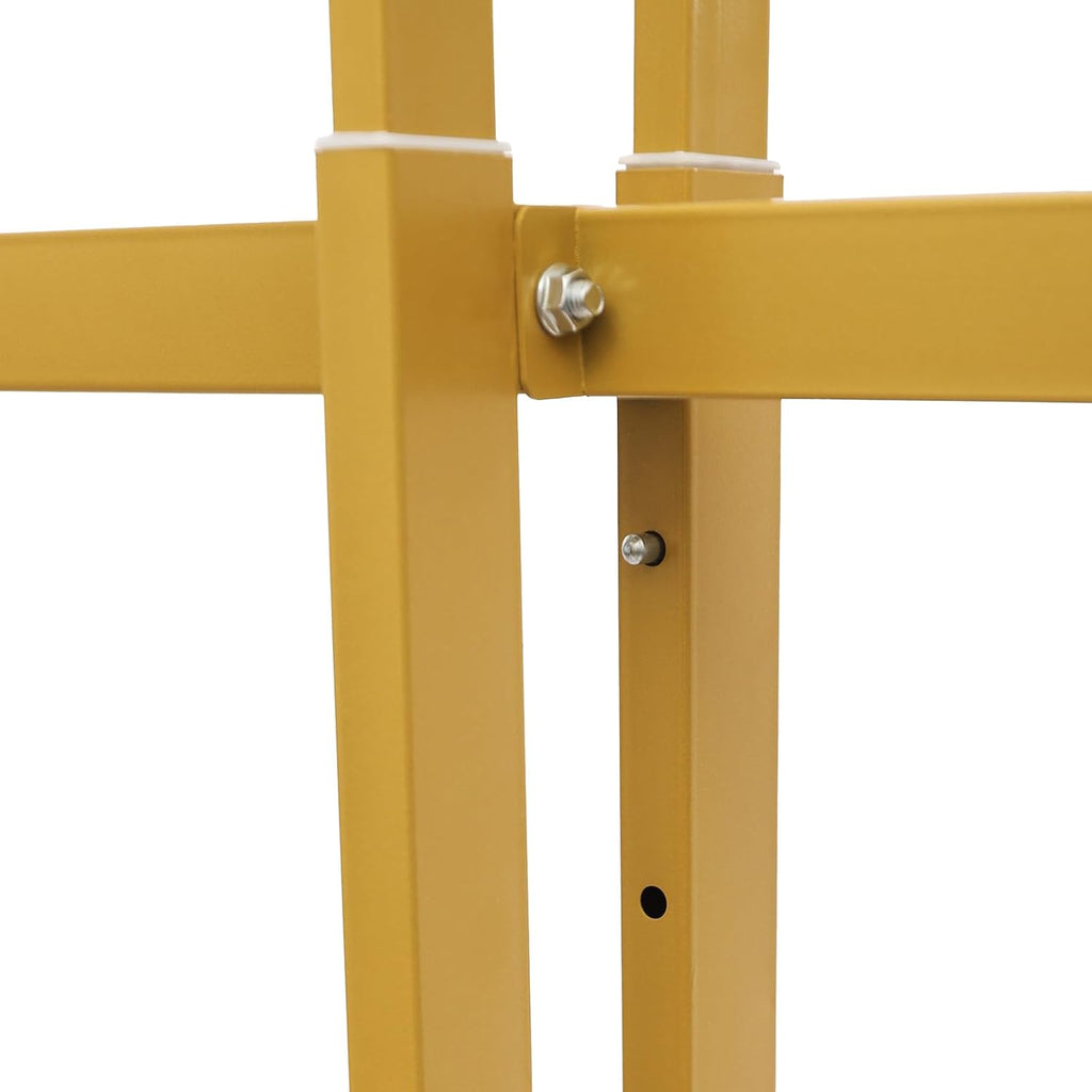 Heavy Duty Garment Rack, Height-Adjustable Clothing Rack with 6 Arms, Floor Standing with Wheels, 165 lbs Load Capacity for Hanging Clothes