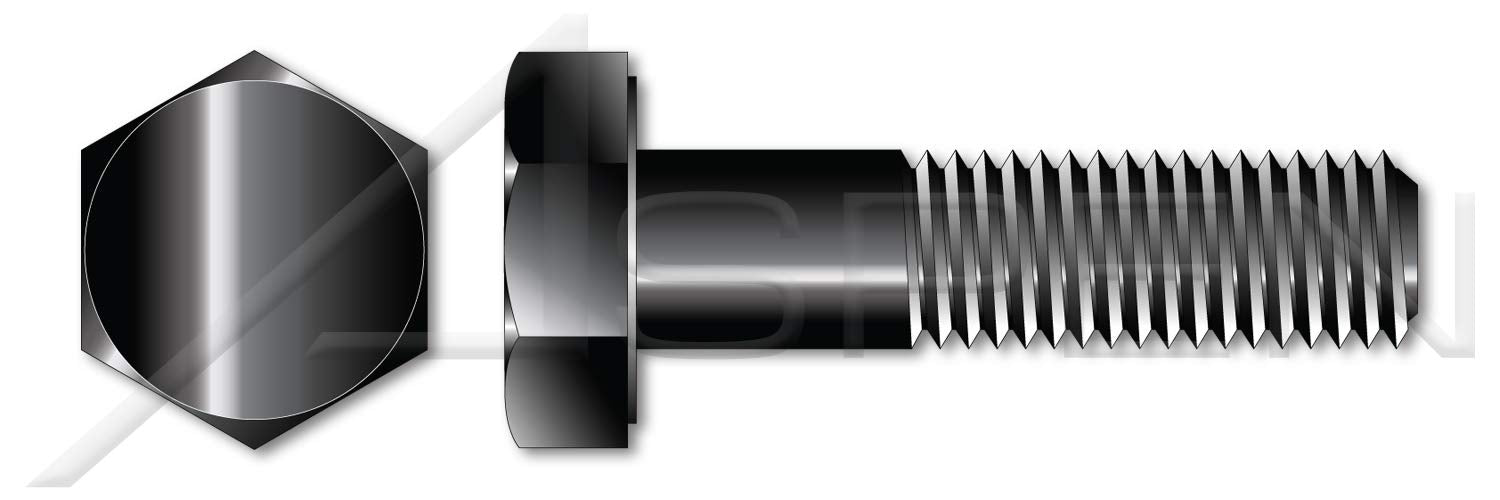 (3300 pcs) 1/4'-20 X 1/2', Hex Head Cap Screws Bolts, Grade 2 Steel, Black Oxide