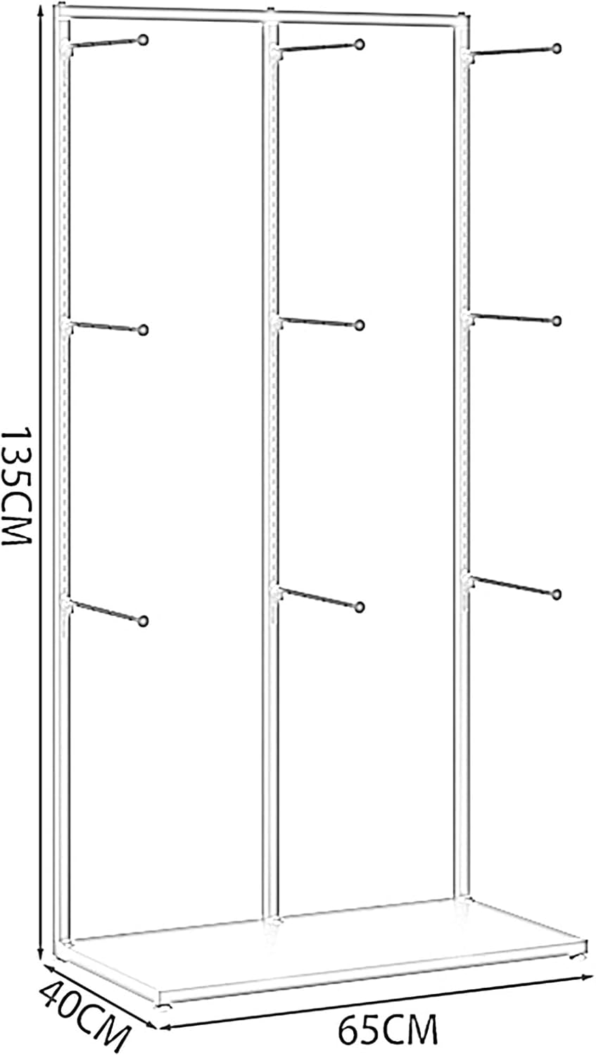 Underwear Rack Clothing Store Display Stand, Commercial Retail Garment Bra Shorts Swimwear Sock Shorts Slippers Storage Hanger, Markets Shopping Malls Shelves(Black 65x40x135CM)