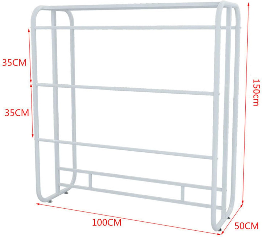 Free Standing Garment Rack,Metal Floor Stand For Bras,Shorts,Socks,Underwear,Shopping Mall Garment Organizer With Top Storage For Shopping Malls,Exhibitions And Retail,A100X150Cm