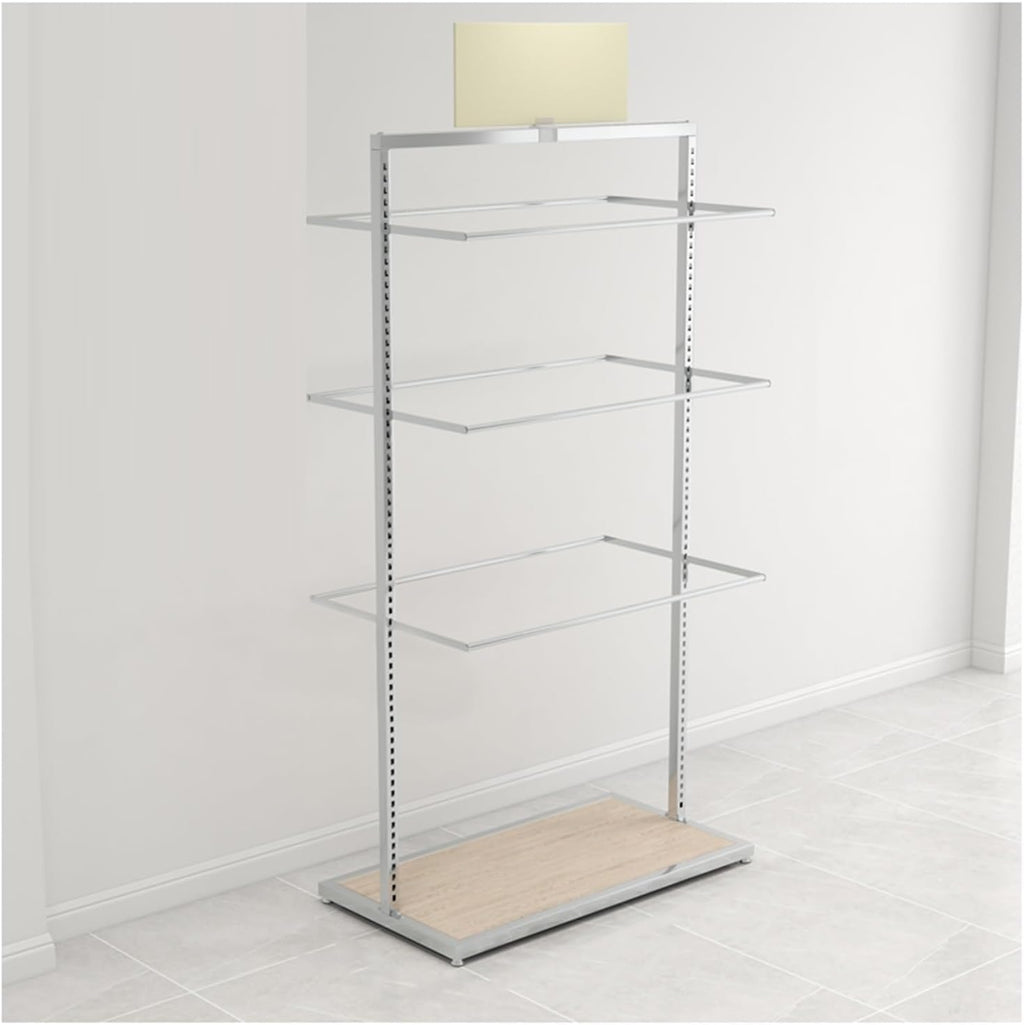 Underwear Display Stands,Metals Lingerie Stand Shelves,Freestanding Clothing Store Boutiques Retail Lingerie Garment Rack,for Socks Bra Panties(Color 2,100 X 40 X 135cm)
