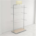 Underwear Display Stands,Metals Lingerie Stand Shelves,Freestanding Clothing Store Boutiques Retail Lingerie Garment Rack,for Socks Bra Panties(Color 2,100 X 40 X 135cm)