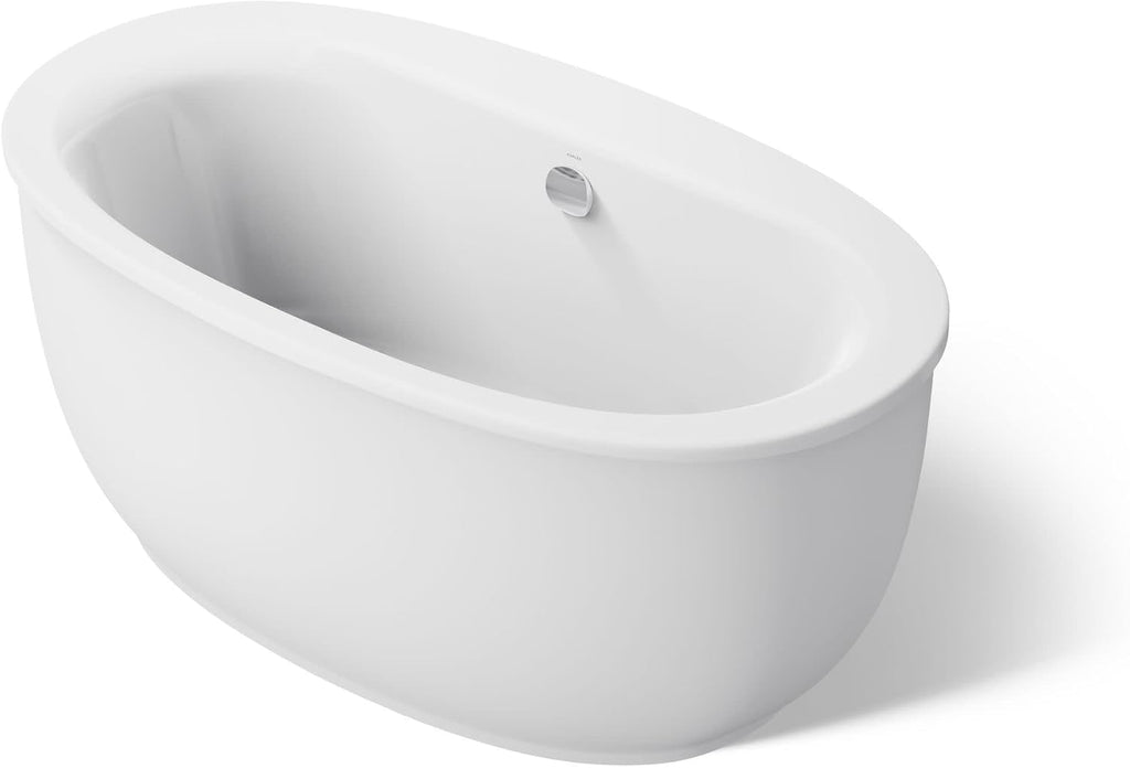 Kohler 24002-0 Sunstruck® 60' x 34' freestanding bath with fluted shroud, White