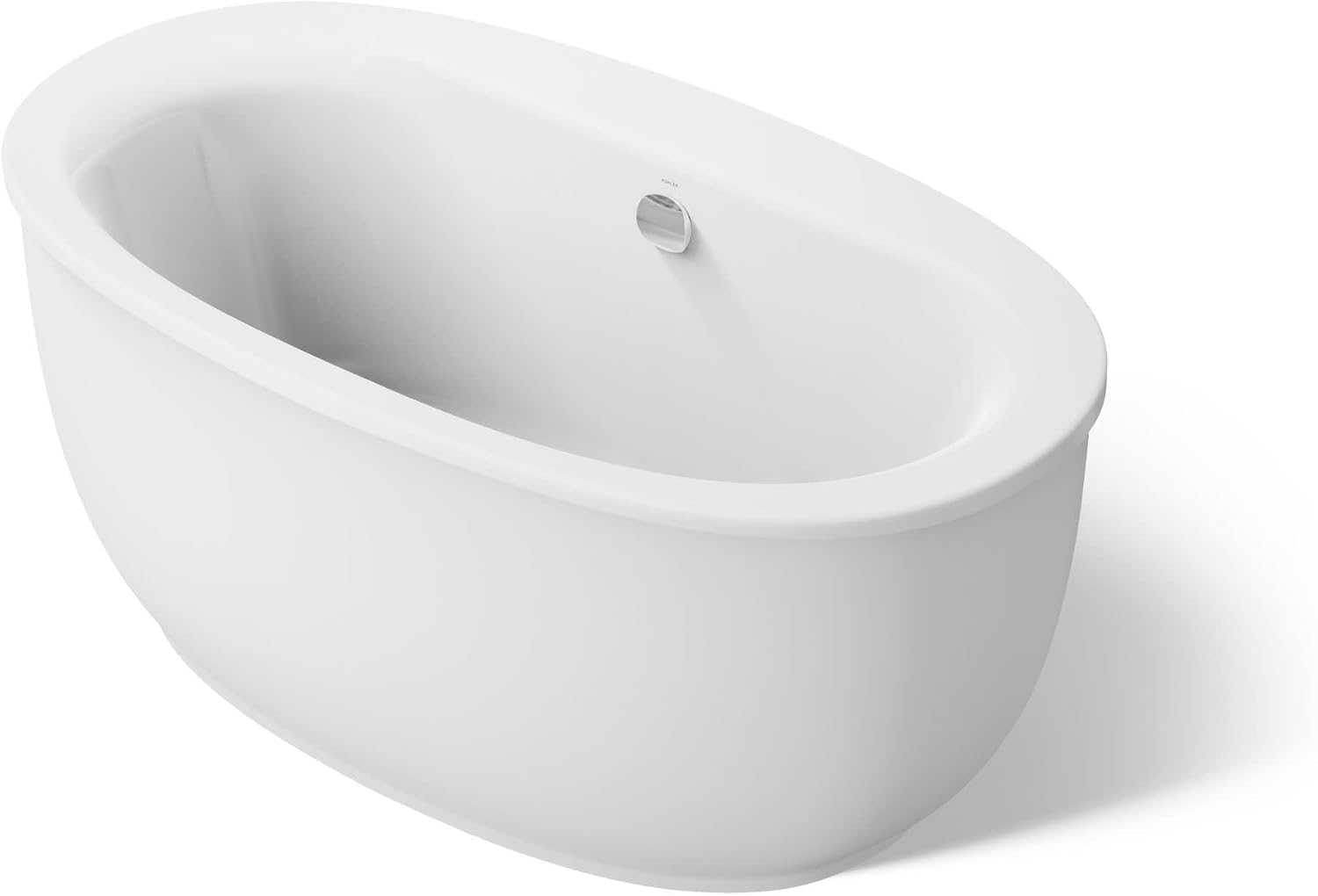 Kohler 24002-0 Sunstruck® 60' x 34' freestanding bath with fluted shroud, White