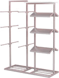 Heavy-duty Lingerie Garment Rack, Metals, Underwear Display Stand, Commercial Shelves Clothes Rod, for Lingerie Socks Bra Panties Scarves, 3 Tier(Silver)