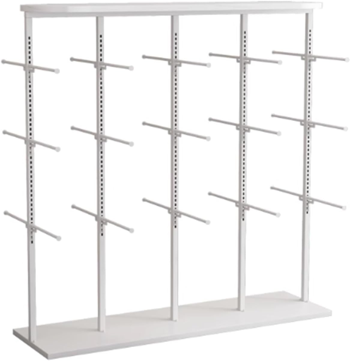 3 Layer Underwear Display Stands, Metals, Clothing Store Boutiques Retail Lingerie Garment Rack, Commercial Shelves Clothes Rod, for Socks Bra Panties Scarves(White,130 * 40 * 130cm)
