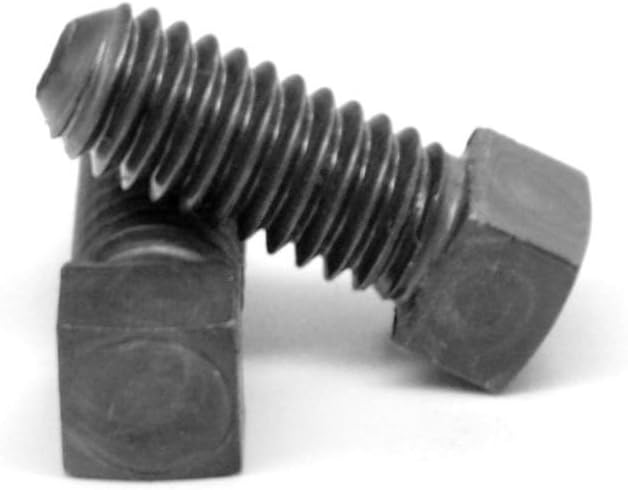 Square Head Set Screw, Cup Point, 1 1/4-7 x 2', Alloy Steel Case Hardened, Black Oxide, Full Thread (Quantity: 20) Coarse Thread, 1 1/4 inch Square Head Bolts, Length: 2 inch