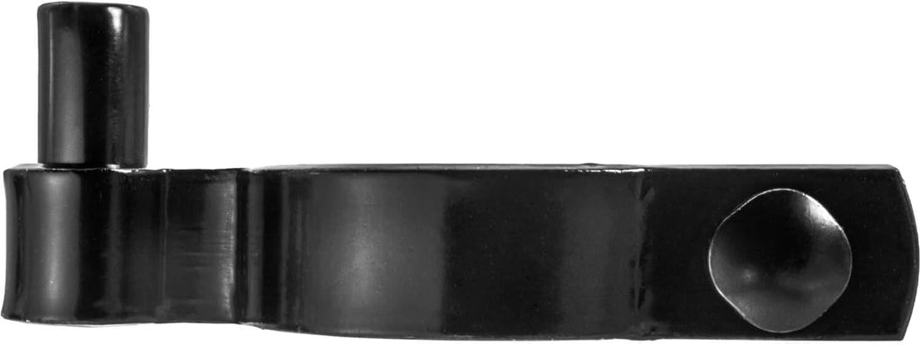 Black 2-3/8' Post Hinge - Use for 2-3/8' Outside Diameter Post/Pipe - Powder Coated Chain Link Post Gate Hinge - Nut/Bolt Included for Hinge - 50 Count Case