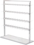Clothes Rail Garment Rack Floor-Standing Bra Rack, Double Sided Underwear Panty Shorts Display Stand, Boutiques Clothing Retail Store Freestanding Metal Storage,White-80x35x135cm