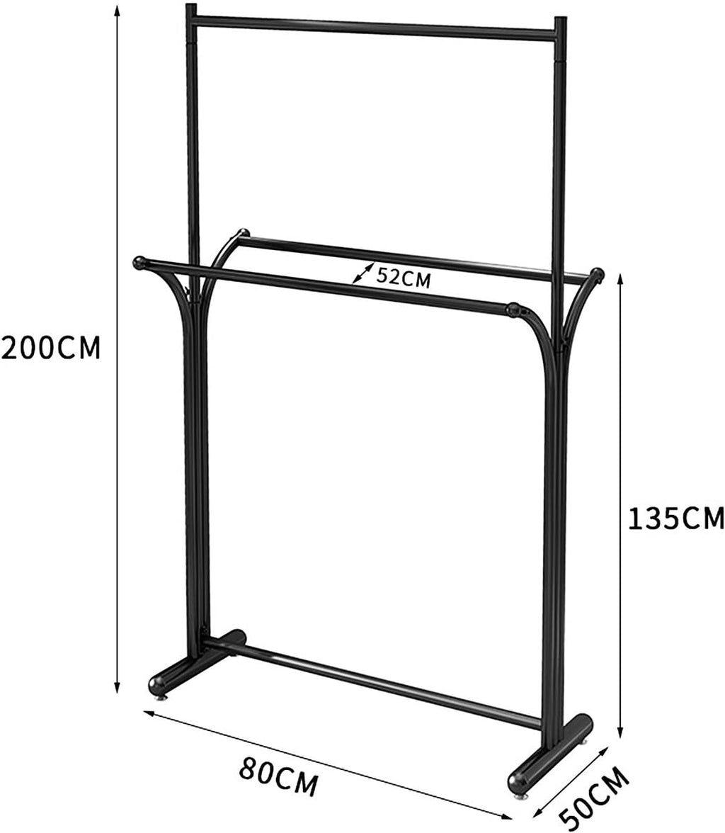 Clothing Rack, Modern Clothes Rack for Hanging Clothes, Heavy-duty Coat Racks Freestanding Garment Rack for Boutiques, Retail Display Racks for Retail(Black,80cm)