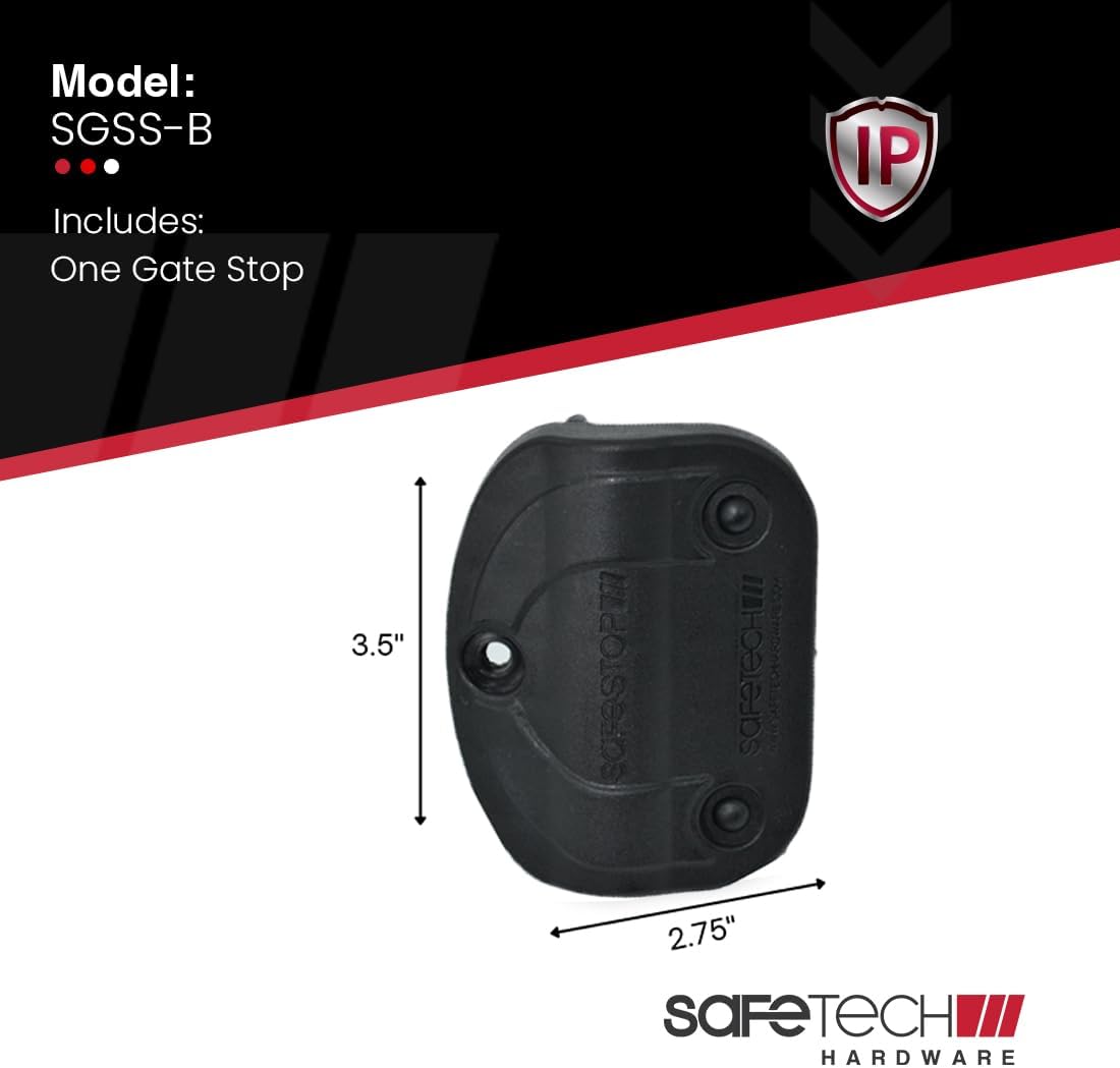 Safetech Hardware's 10-Inch Top Pull Pool Gate Latch, TopKlik Self Closing Hinge, Gate Handle, & Gate Stop Bundle