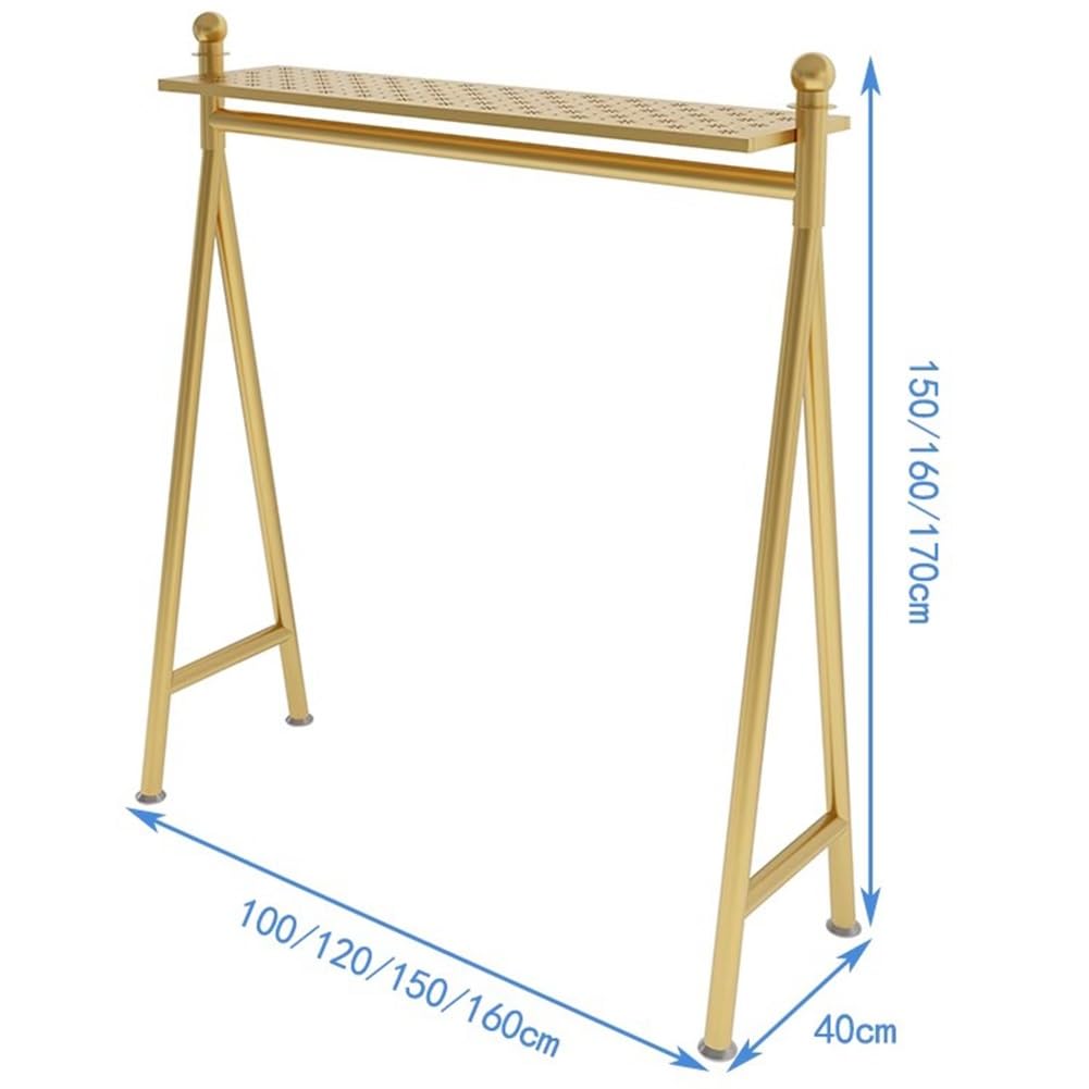Freestanding Industrial Garment Rack, Large Capacity Heavy Duty Metal Garment Rack, Bra Shorts Swimwear Retail Store Display Hanger, Multiple Uses Hanging Rack for Home and Retail(White,120x40x150 cm)