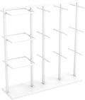 Freestanding Clothing Store Organizer Rack, Underwear Rack, Retail Store Scarf Panty Shorts Bra Hijab Silk Shawl Display Stand for Boutique/Cloth Store(White a 130X40X130CM)