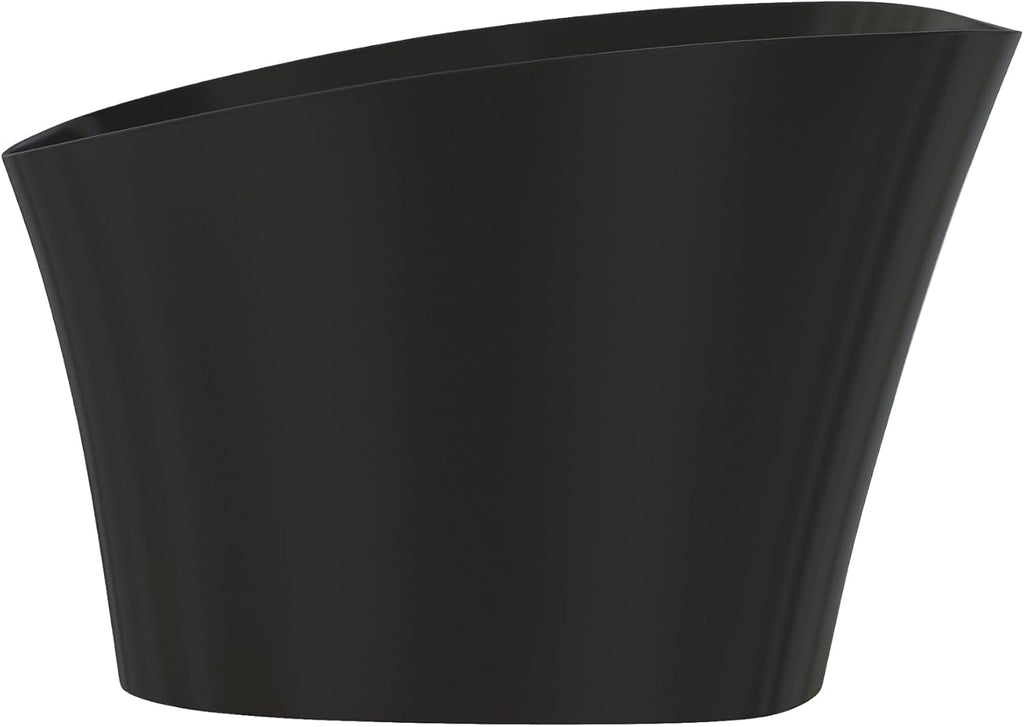 51' Japanese Soaking Bathtub with Seat, Solid Surface Matte Black | Freestanding Deep Soaking Tub, Pop-Up Drain and Overflow, Resin Stone Stand Alone for Samll Bathroom