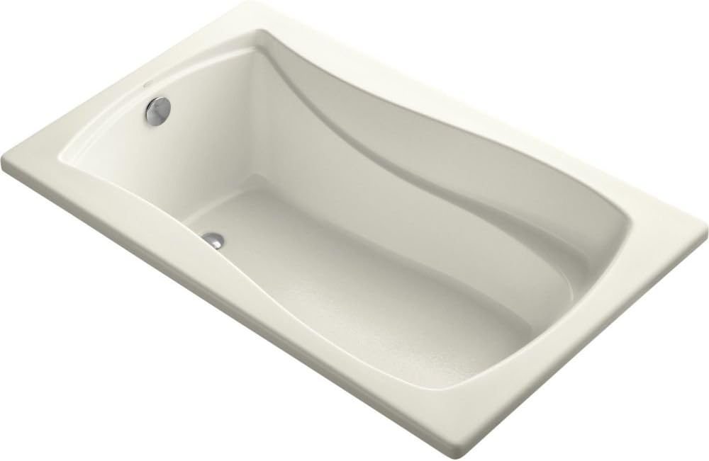 Kohler K-1242-0 5 ft. Drop-In Acrylic Soaking Bath Tub w/Reversible Drain White