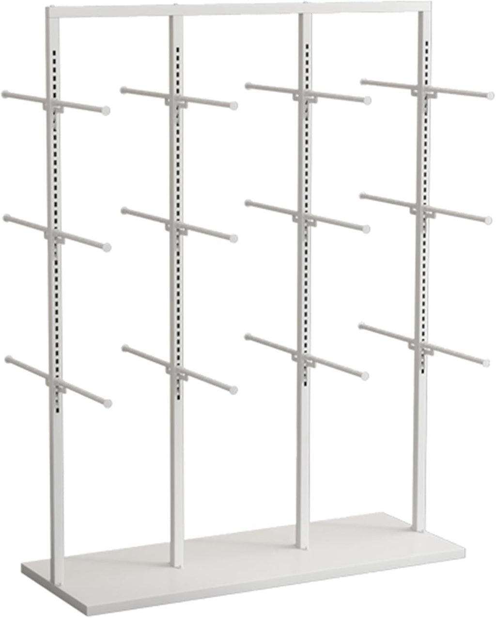 Boutique Underwear Metal Display Stand, Retail Store Garment Rack Clothing Hanger, Floor-Standing Bra Slippers Socks Accessories Storage Shelf, Commercial Organizer (C