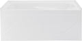 Ivy 48'' x 32' Bathtub with Apron Left Hand Drain in White